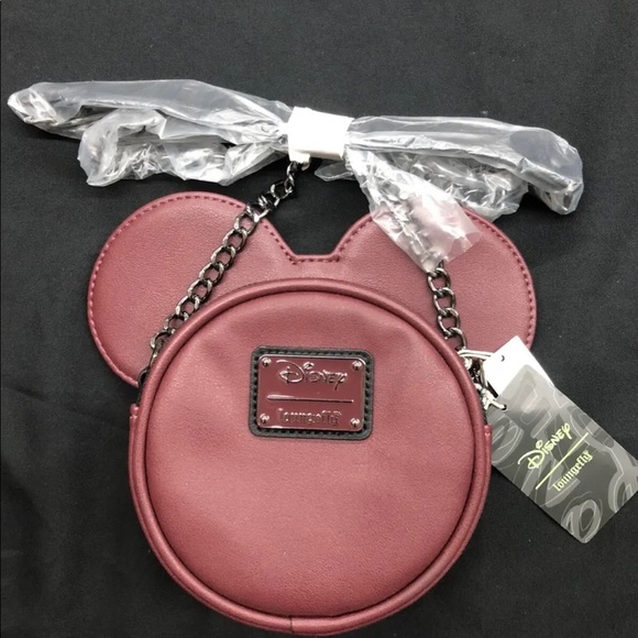 Loungefly × Minnie Mouse Maroon Quilted Crossbody Purse - Picture 2 of 2